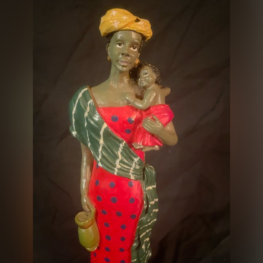 African tribal woman with child